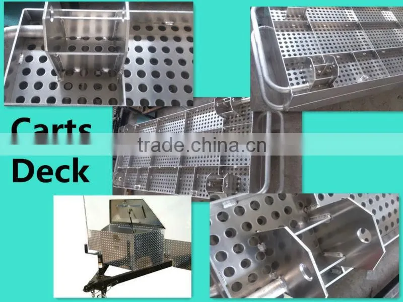 Aluminum cart deck