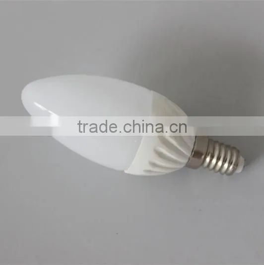 factory price ceramic 330lm 4w dimmable e14 led candle light