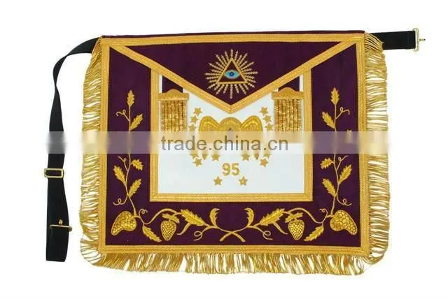 Embroidred Hand Machine Badges Regalia Apron Sashes Callor Cuff Masonic