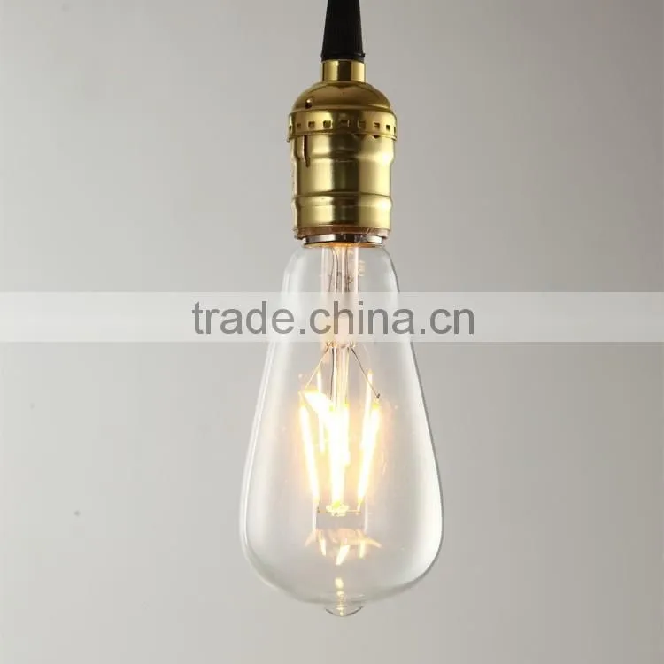 ST64 E27 Base LED Filament Light Bulb 4W 6W LED Filament Bulb Light