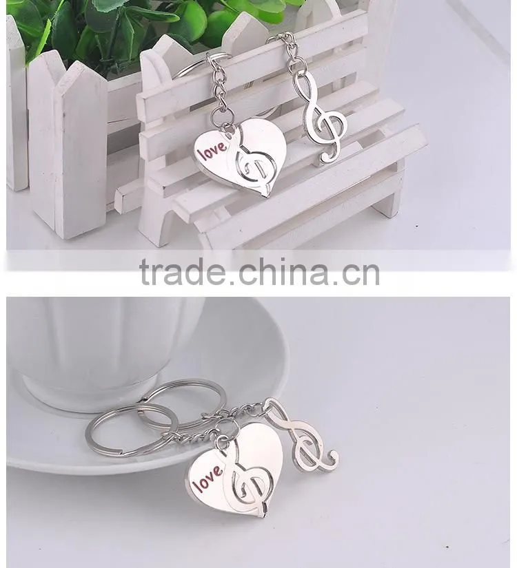 Wholesale metal keychain small gifts English couple keychain