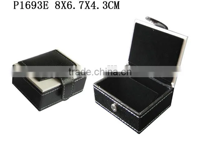 Fashion PU Leather Paper Watch Box with Black Velvet Insert Manufacturers China P1693W