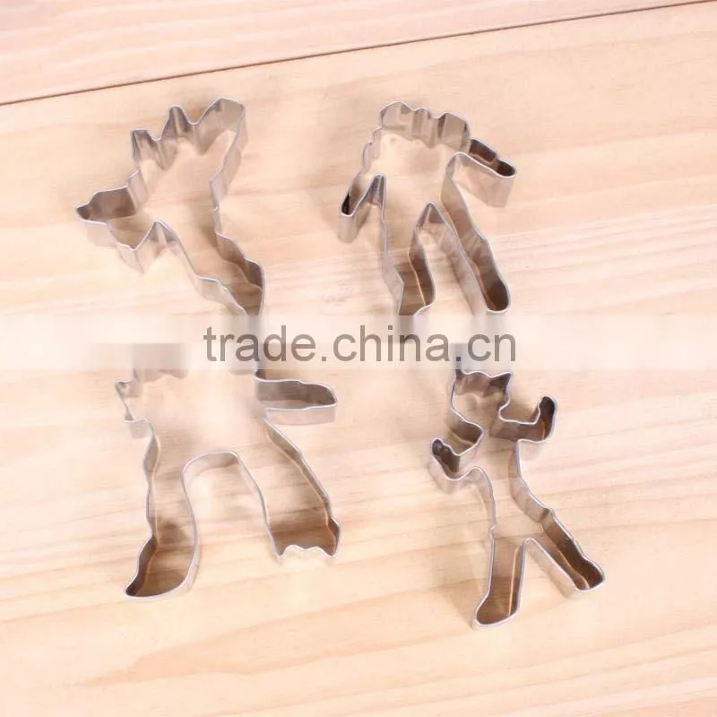 YangJiang factory different cute shape stainless steel cookie mould