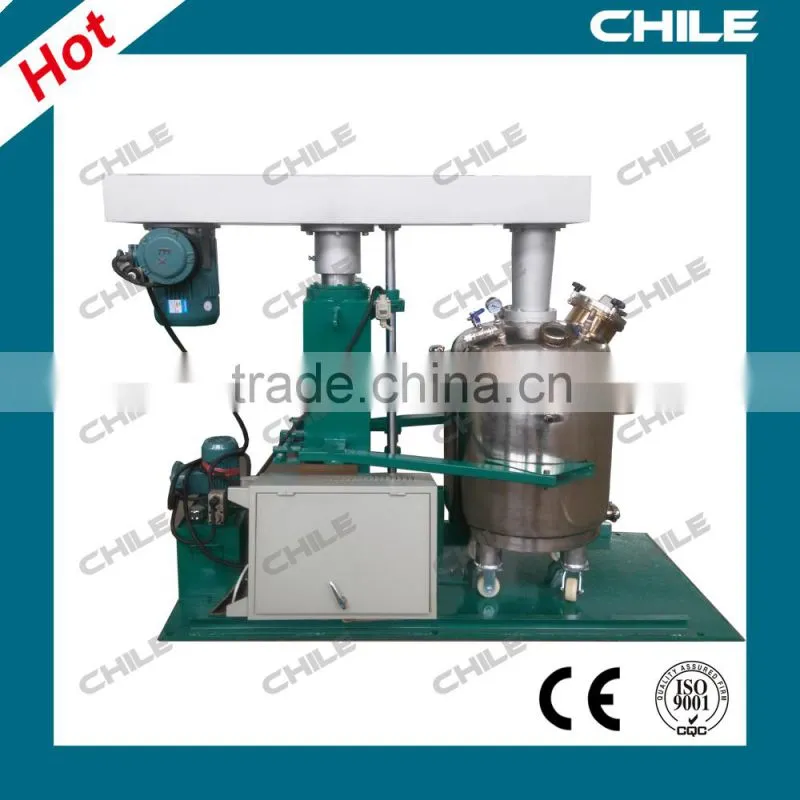 Vacuum high speed paint dispersing mixing machine