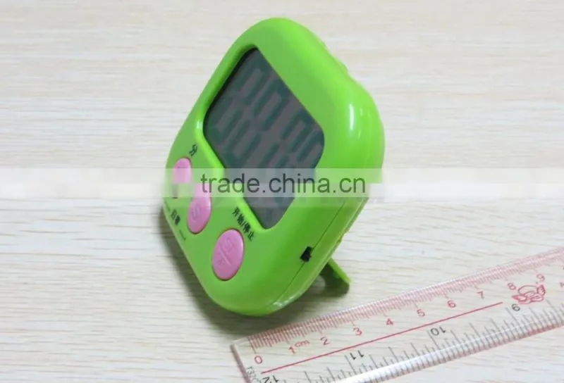 2.9 Inch LCD Big Screen AAA Battery Countdown 4 Color Digital Kitchen Timer