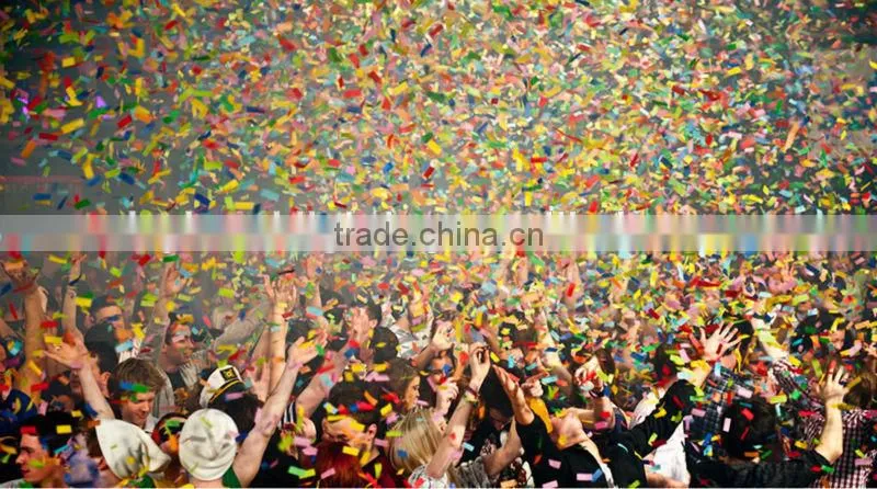 Flycase confetti cannon machine co2 confetti machine confetti paper shooter co2 gas motive Roadcase packing