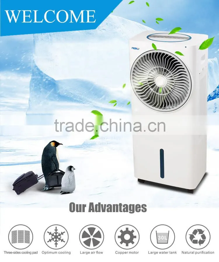home application noiseless water fan air cooler portable for room