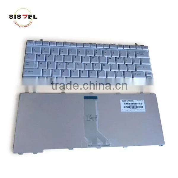 uk laptop keyboard wholesale for toshiba A200 sliver color