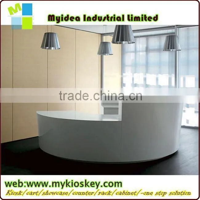 2015 Fantastic Design High Gloss Blue Cambered Surface Bar Counter bar counter plastic