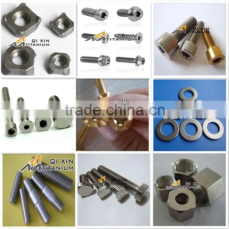 Gr2 Gr5 Red Titanium Bolt