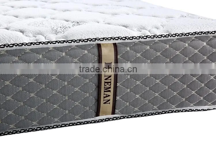 OEM tight top luxury spring mattress with elegant over