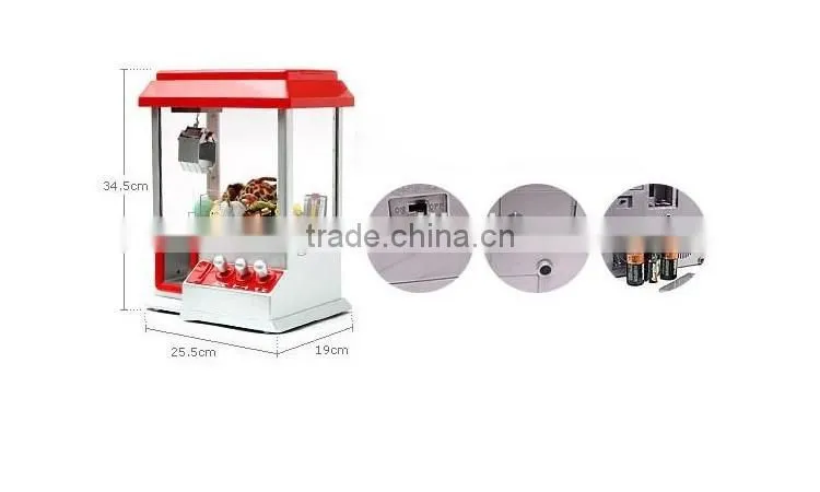 Electronic candy grabber toy candy machine toy arcade claw toy machine candy toy
