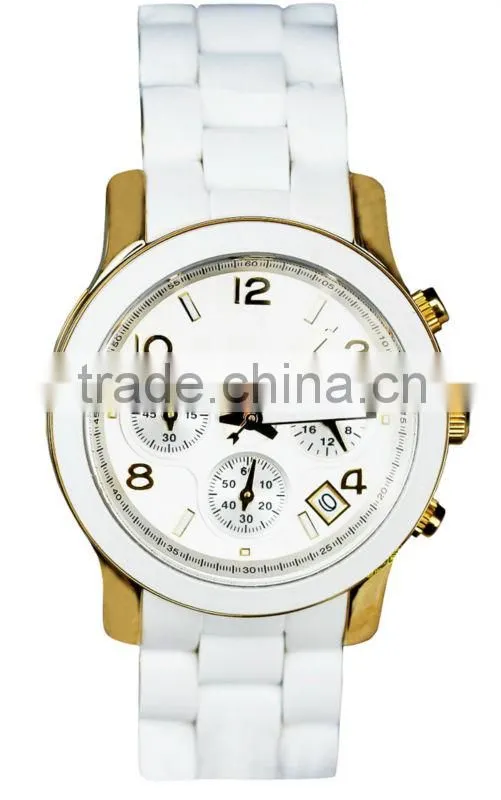 Silicon band luxury comfortable wear lady watch made in china factory
