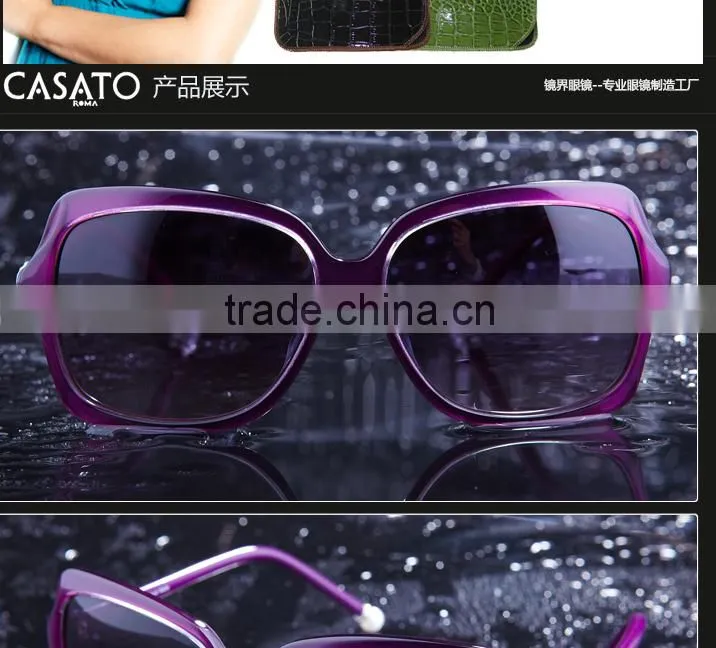 CASATO Oversized UV Polarized Acetate Sunglasses For Women