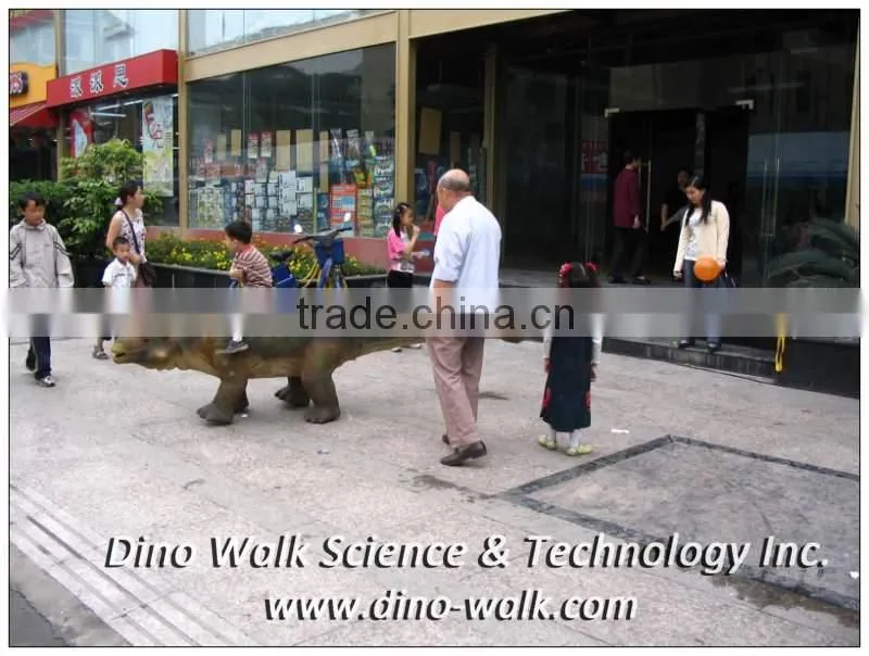Top technology animatronic realistic walking riding dinosaur ride