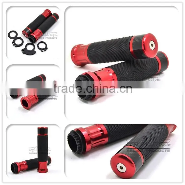 BJ-HB-052 7/8'' CNC Aluminum Rubber Motorcycle Handlebar Grips