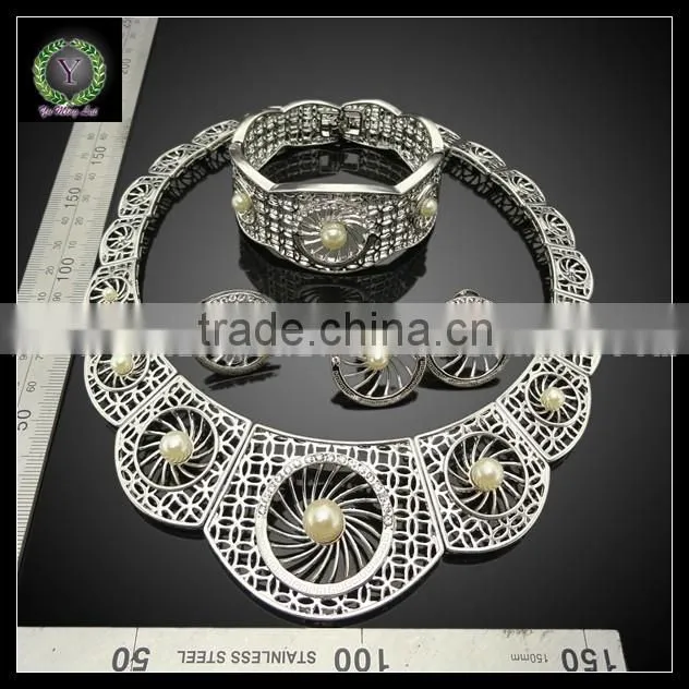 Hot Sale Fashion Necklace Earrings ringJewelry Set,