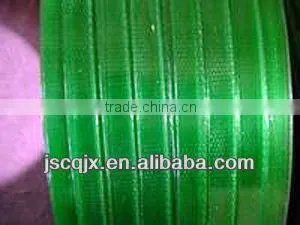 Line for the production of PET packaging tape