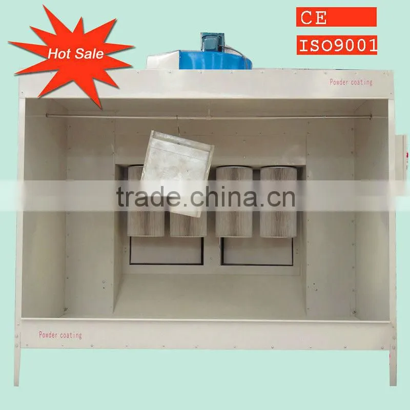 Manual powder coating booth