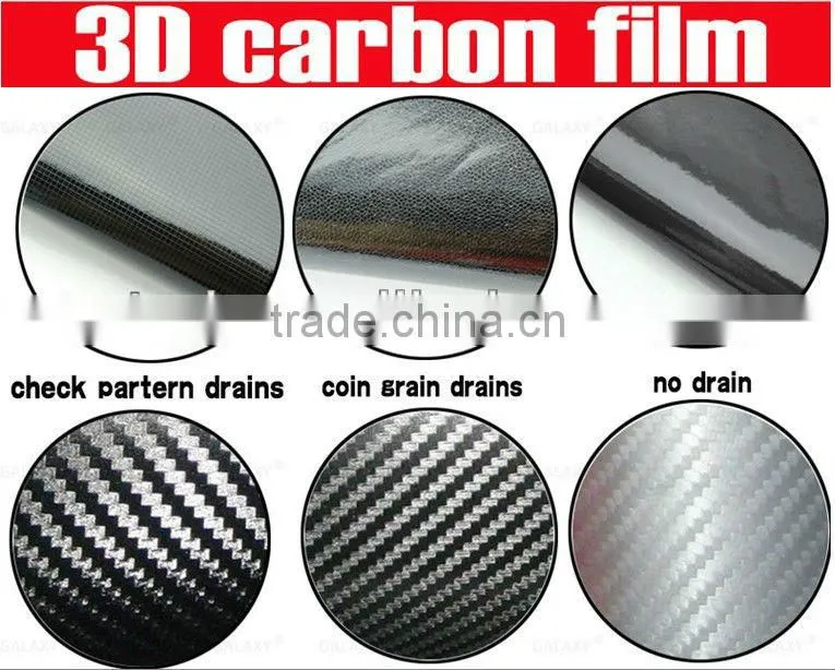 carbon fiber car cover vinyl film, car wrapping film