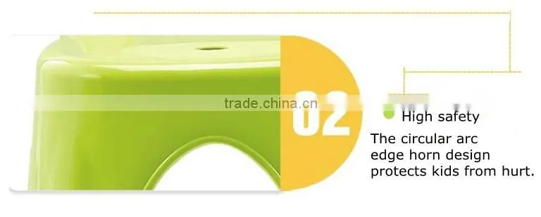 Skid-proof cute animal design cartoon stackable PP plastic stool for kids
