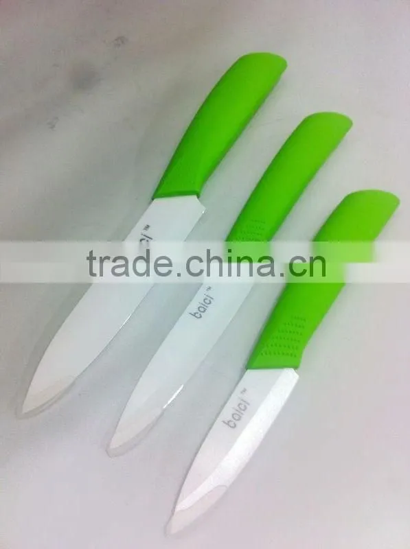 Ceramic knife with acrylic block for kitchen