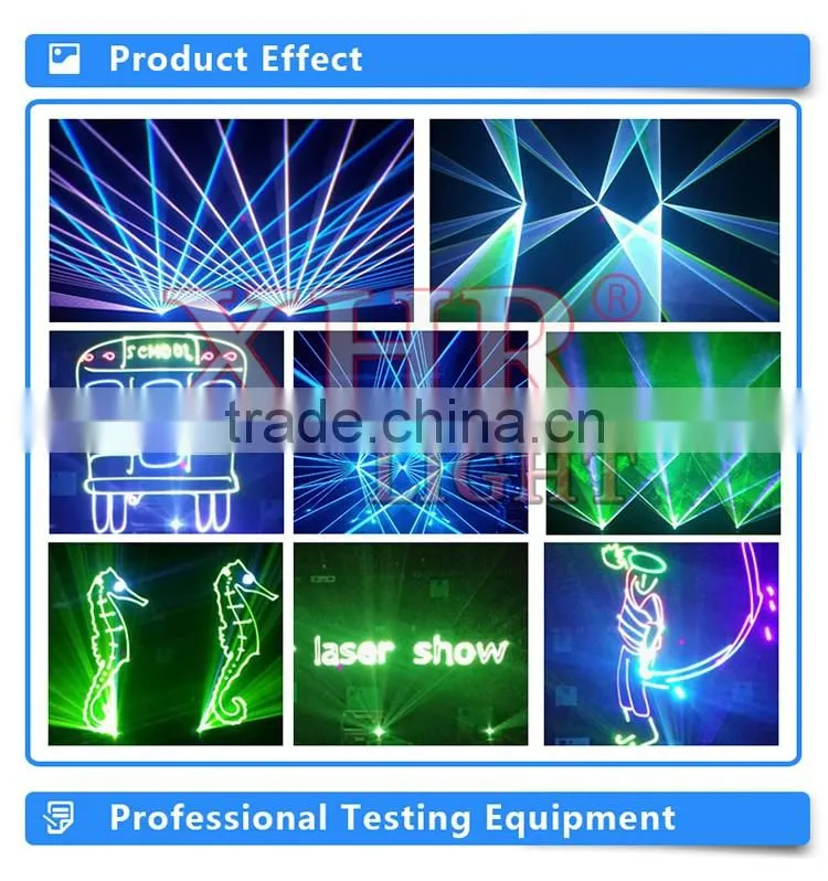 XHR new mini model programmable laser light show,4000mw ilda stage rgb laser lights
