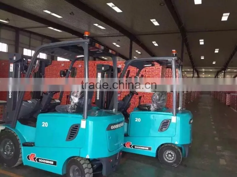 ce warehouse material handling equipment made in china goodsense electric 2 ton mini forklift for sale