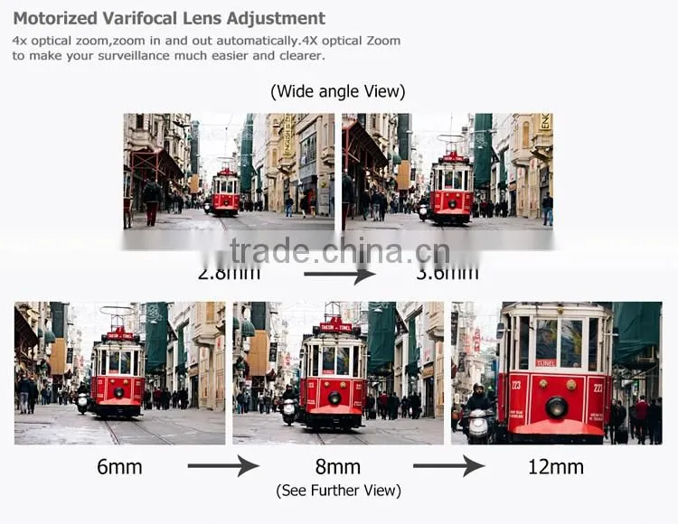 1080p home surveillance bullet digital ip camera varifocal motorized zoom lens ip camera
