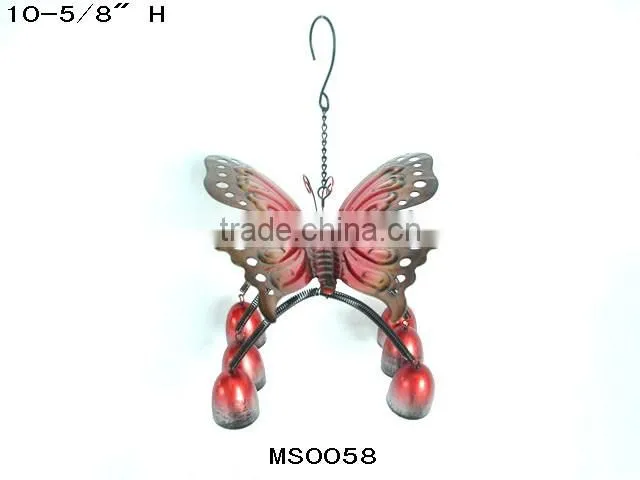 Brass wind chime bells windchime butterfly decor