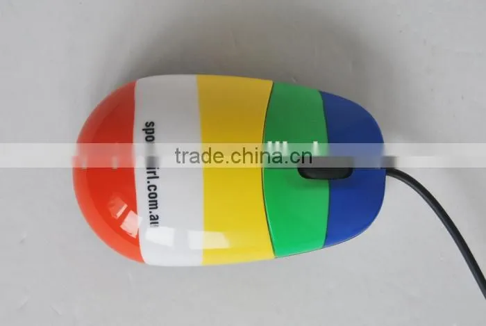 computer USB wired full color printing gift mouse