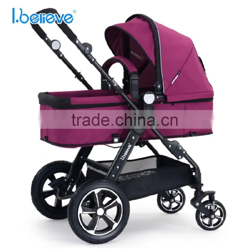 Aluminum Alloy Frame Air Free Wheel Baby Buggy 3 in 1with EN1888/ASTM
