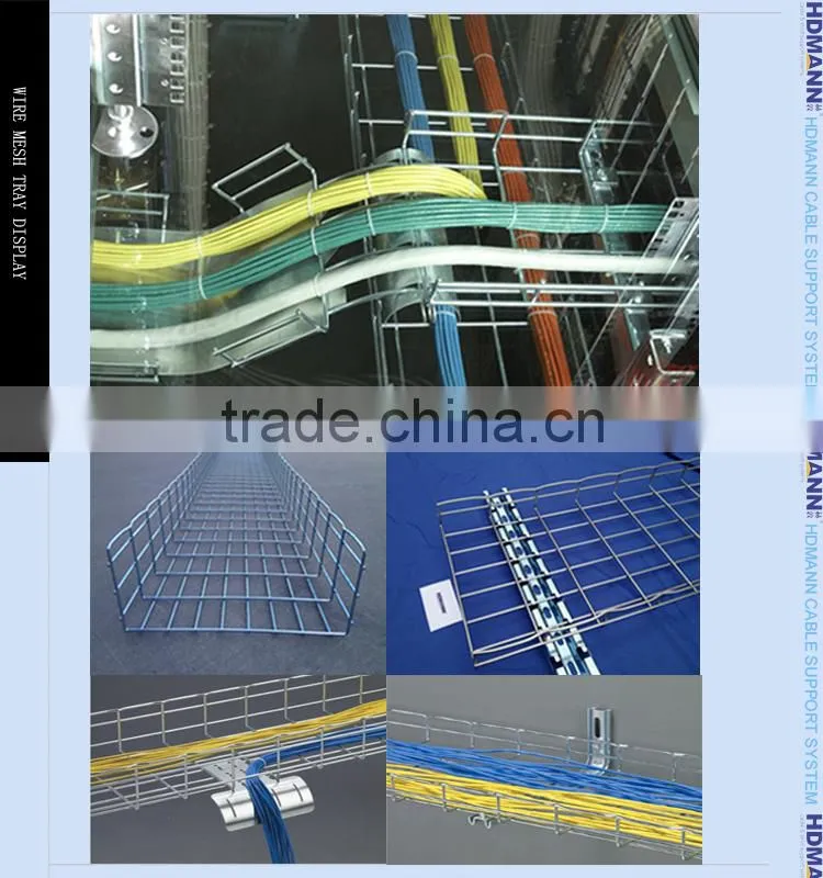 Specification electrical galvanised wire mesh cable tray with China oem supplier