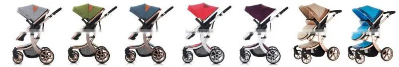 High lanscape with X type frame baby strollers,One key folding baby stroller