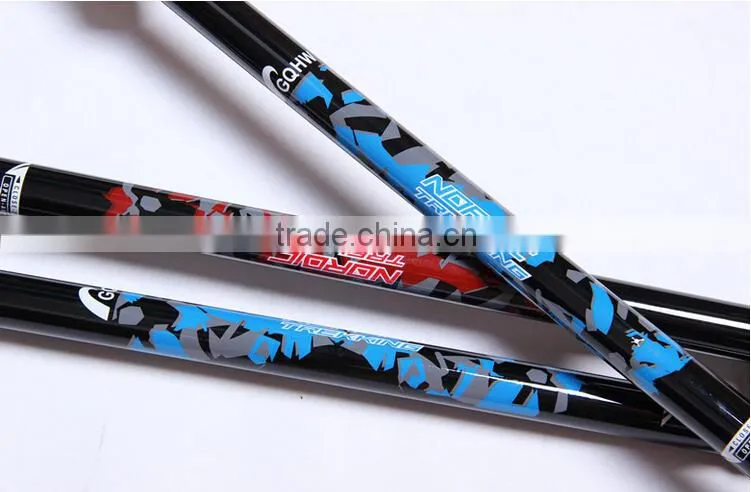 2015 new design Fashion high quality adjusting Telescopic carbon fiber for tubes Walking Stick