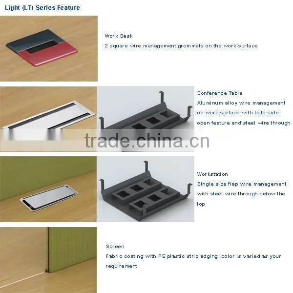 Wholesale office cubicles workstation desk with partition wall OEM China furniture factory