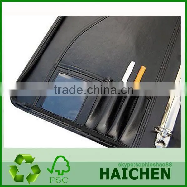 A4 Conference Folder in Black PU School, College, Great Present