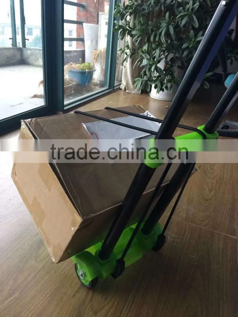 Plastic portable folding trolley