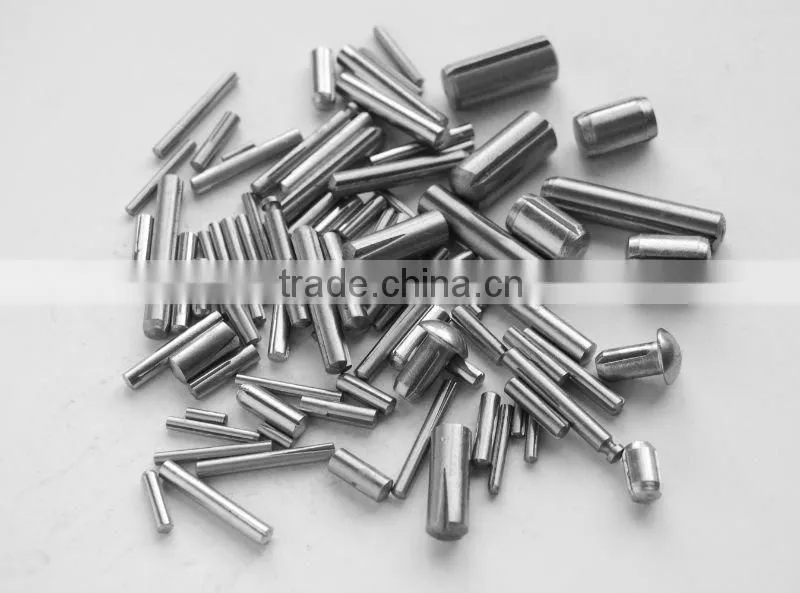 Grooved Fastener - parallel pin,full length parallel grooved with pilot:DIN1470