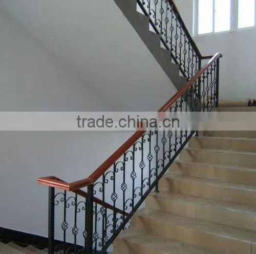 Top-selling modern wrought iron handrails outdoor stair covering