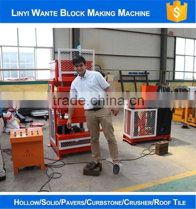 small business machines manufacturers WT1-10 automatic clay brick making machine for russia