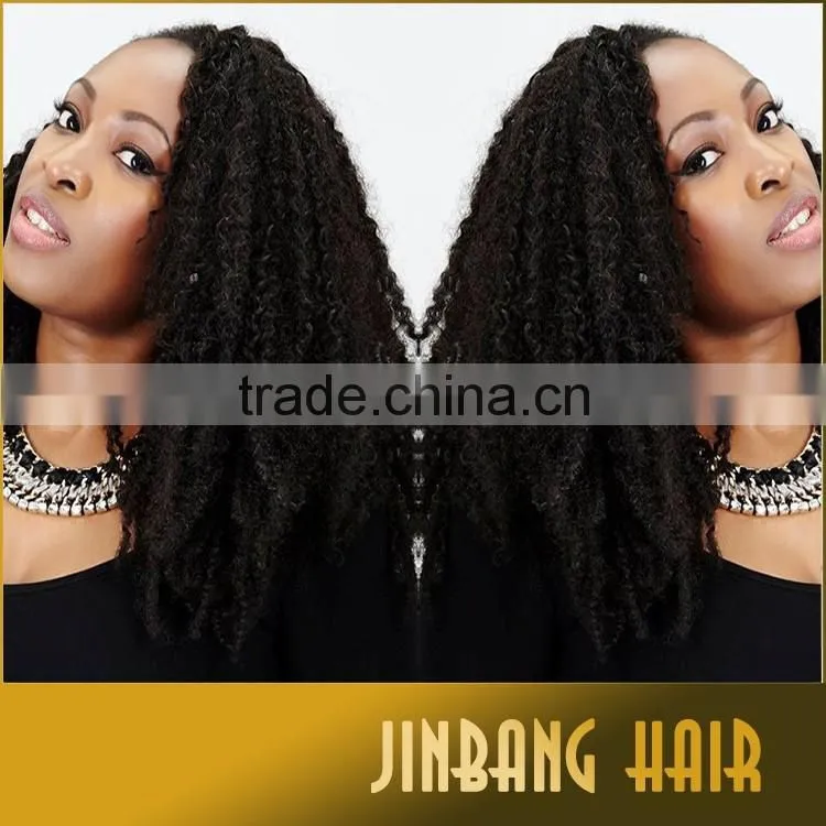 2016 hot selling synthetic afro kinky hair weave marley braids afro kinky wholesale price
