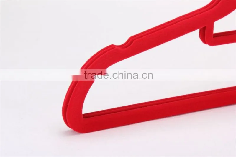 standby velvet flocked clothes hangers and racks with notches