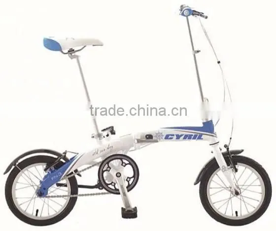 14" 16" 20" Single Speed Disc Brake Alloy Foldable Folded Folding Bicycle