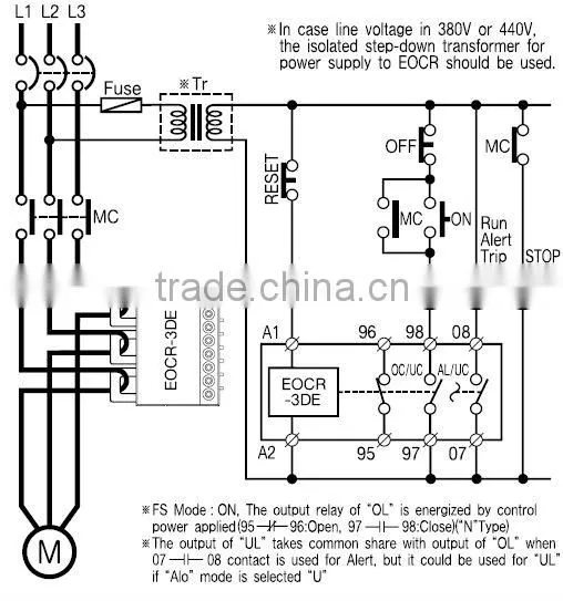 EOCR-3DE/3EZ DIGITAL OVER CURRENT OVERLOAD RELAY