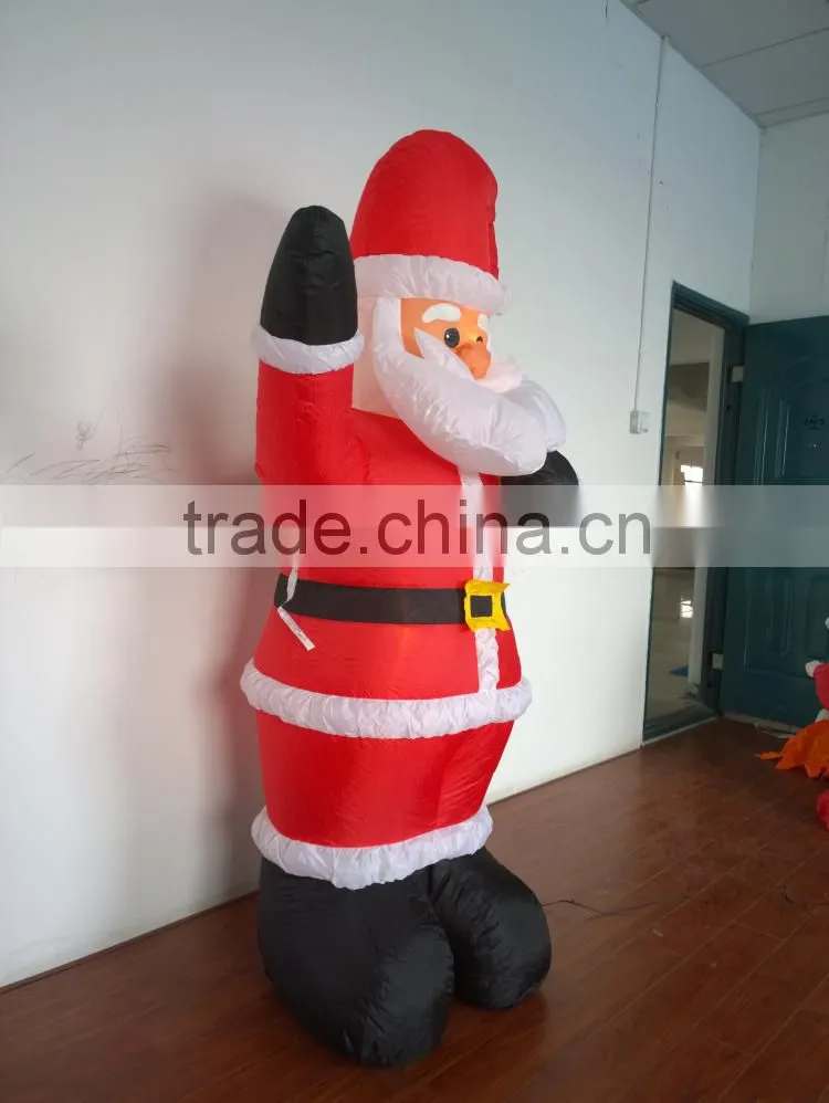 DJ-XT-39 inflatable waving Santa Claus chirstmas decoration in hot sale