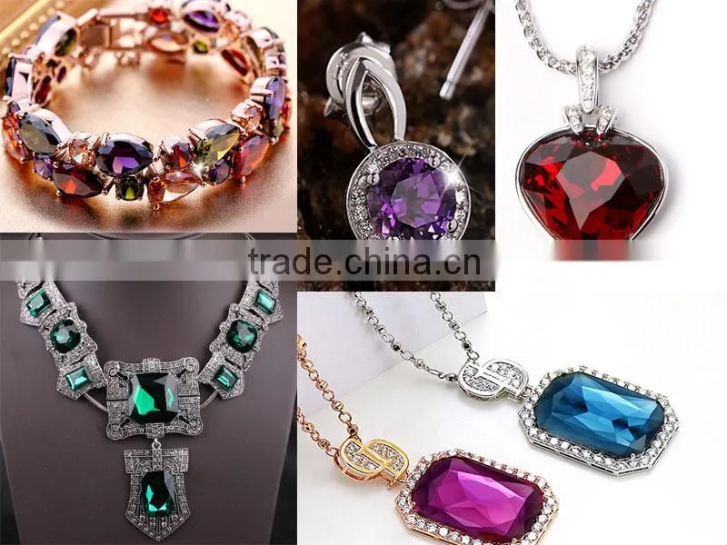 Oval AAA Grade Pink Crystal Jewelry Stone Beads