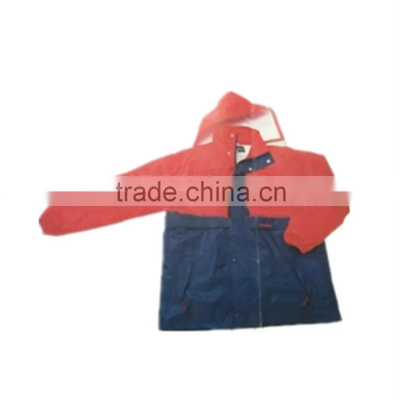 Alibaba Wholesale Customized 100% Polyester PVC Raincoat