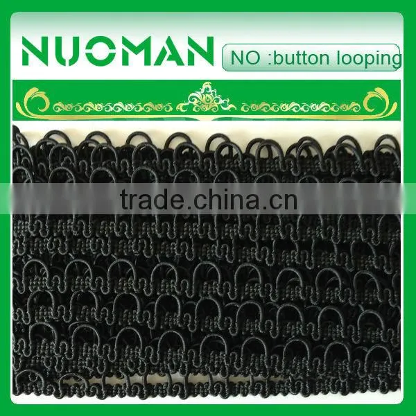 ivory color elastic button loop for evening dress