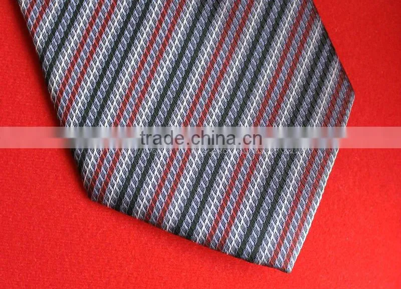 Woven striped silk mens necktie
